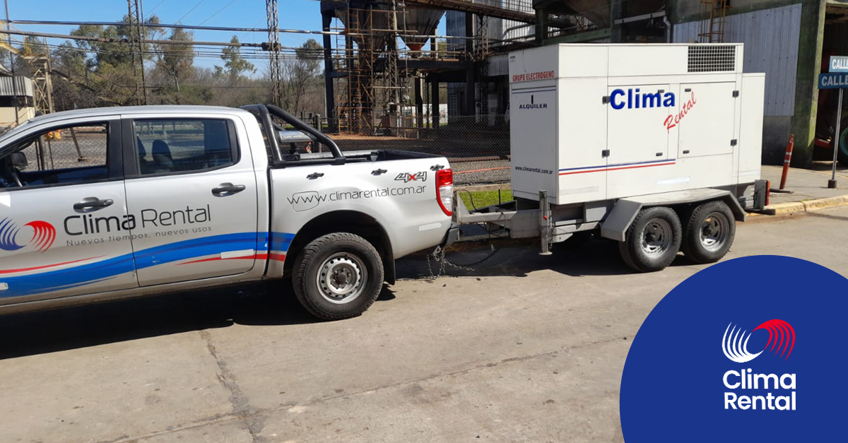 Grupos electrógenos en alquiler para back-up eléctrico y continuidad operativa