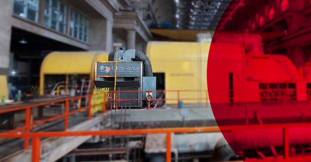 Climatización y energía de respaldo en parada de planta industrial